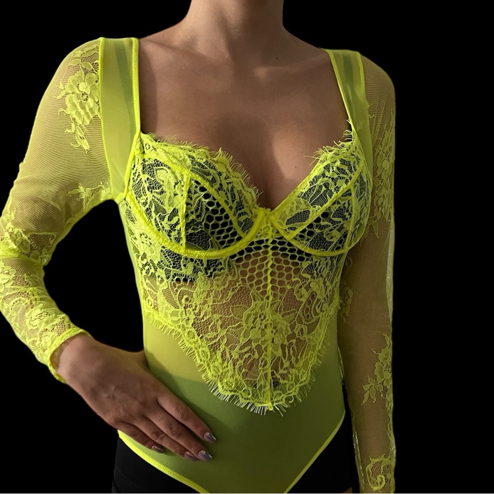 Neon Lace Bodysuit